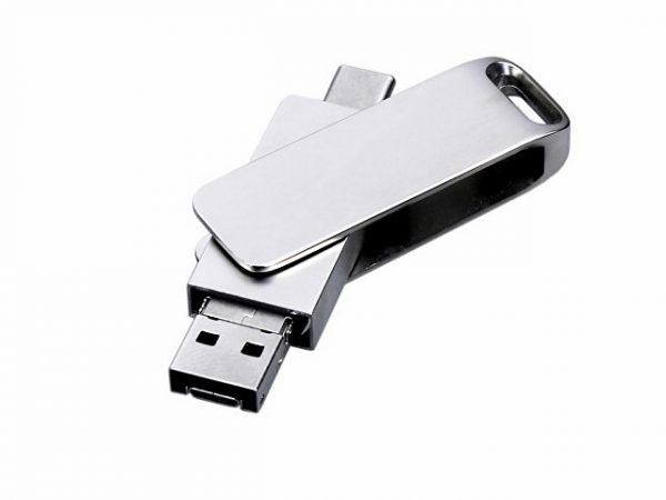 USB 3.0-флешка на 32 Гб 3-в-1 с разъемами Micro USB и USB-C