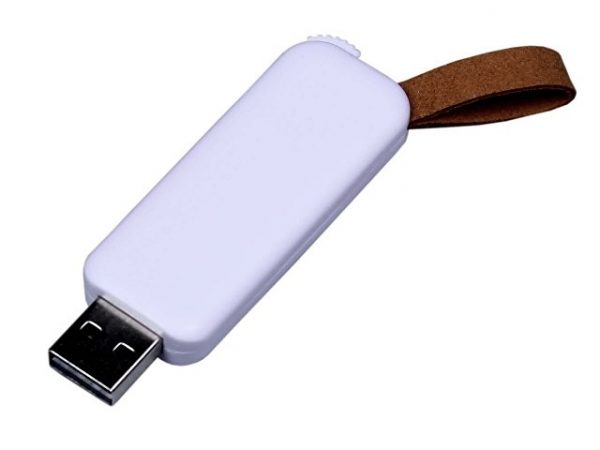 USB 3.0- флешка промо на 32 Гб прямоугольной формы, выдвижной механизм