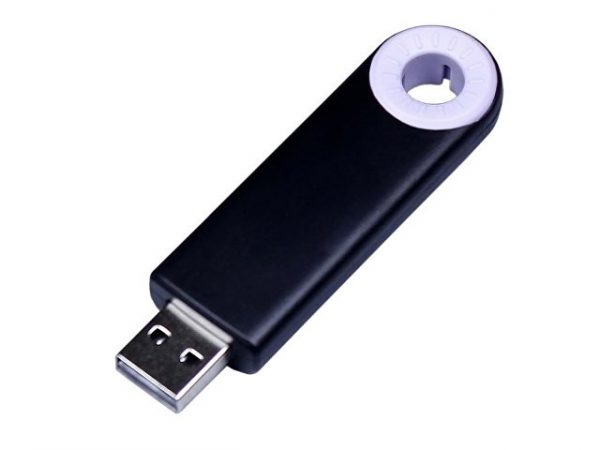 USB 2.0- флешка промо на 8 Гб прямоугольной формы, выдвижной механизм