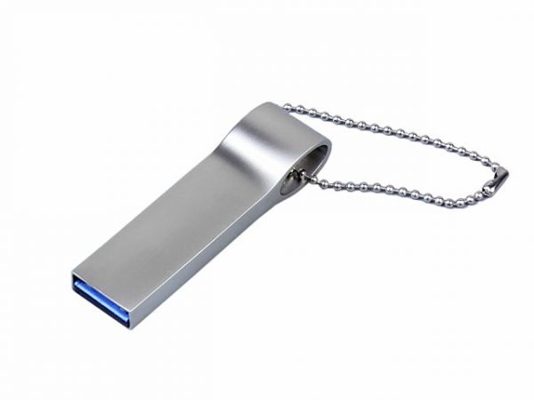 USB 3.0-флешка на 64 Гб с мини чипом и боковым отверстием для цепочки