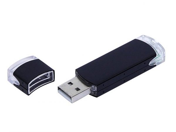 USB 2.0- флешка промо на 16 Гб прямоугольной классической формы