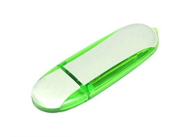 USB 3.0- флешка промо на 128 Гб овальной формы