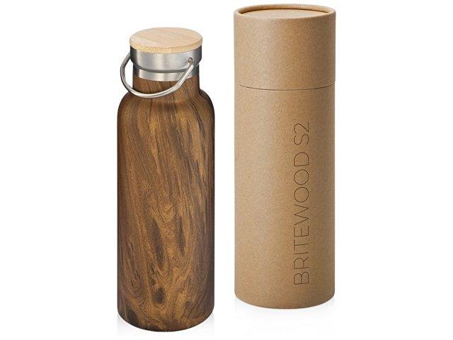Вакуумный термос «Britewood S2», 500 мл, бамбуковая крышка, крафтовый тубус Вакуумный термос «Britewood S2», 500 мл, бамбуковая крышка, крафтовый тубус