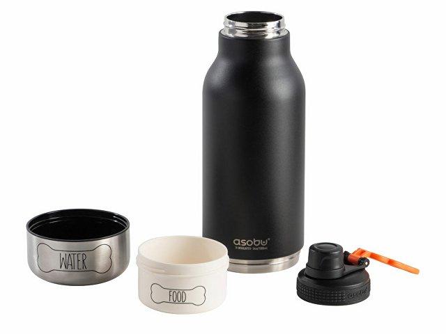 Вакуумный термос «Buddy» 3-в-1 со съемными мисками для питомцев, 1000 мл Вакуумный термос «Buddy» 3-в-1 со съемными мисками для питомцев, 1000 мл