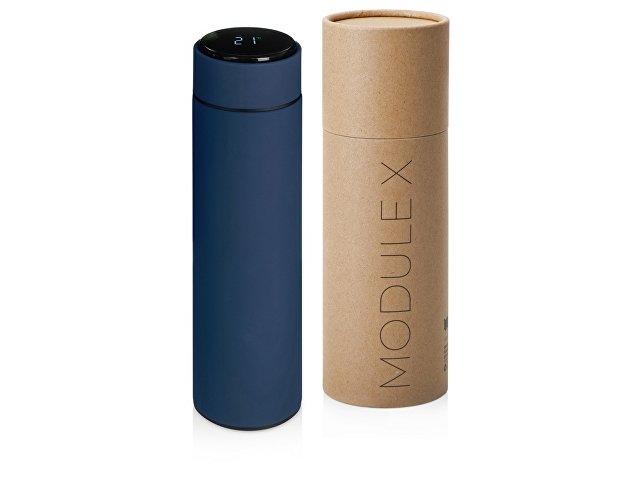 Вакуумный термос «Module X» с индикатором температуры и медной изоляцией, 500 мл, крафтовый тубус Вакуумный термос «Module X» с индикатором температуры и медной изоляцией, 500 мл, крафтовый тубус
