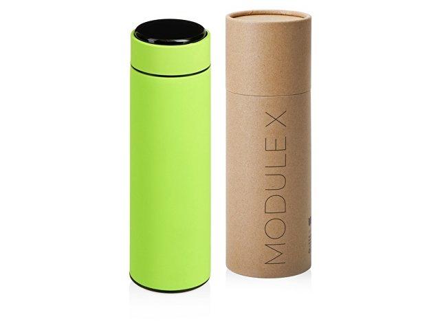 Вакуумный термос «Module X» с индикатором температуры и медной изоляцией, 500 мл, крафтовый тубус Вакуумный термос «Module X» с индикатором температуры и медной изоляцией, 500 мл, крафтовый тубус