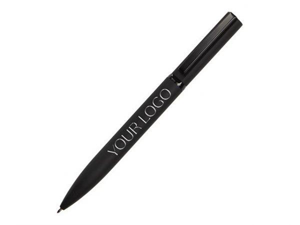 Ручка шариковая металлическая «Siegfried Silver» soft-touch с зеркальным слоем