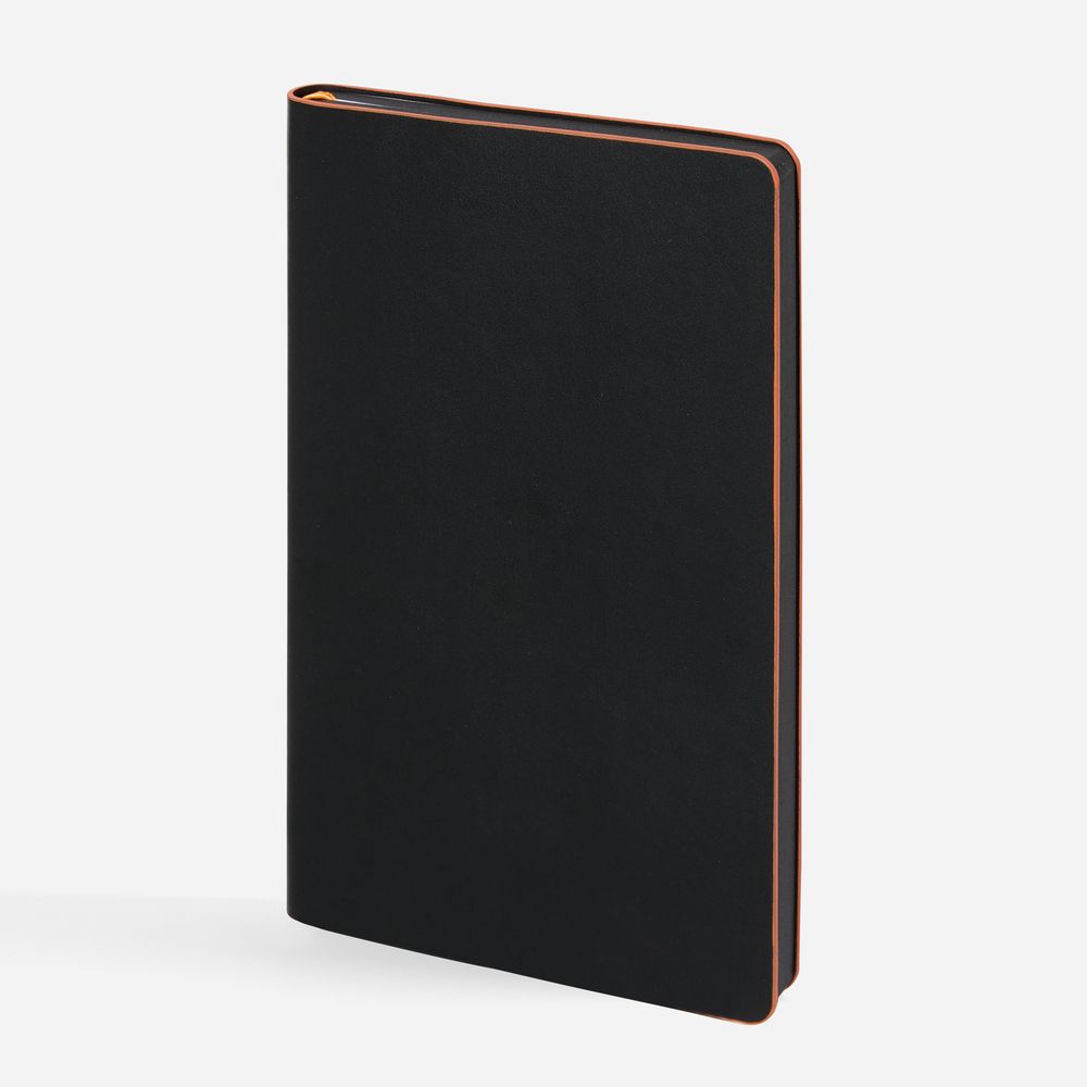 Ежедневник Trait, недатированный, черный с оранжевым Ежедневник Trait, недатированный, черный с оранжевым