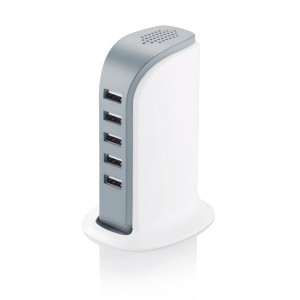 Мощная зарядная станция с 5 USB-портами