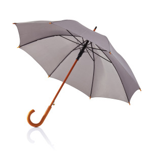 Зонт-трость Deluxe classic 23″, серый